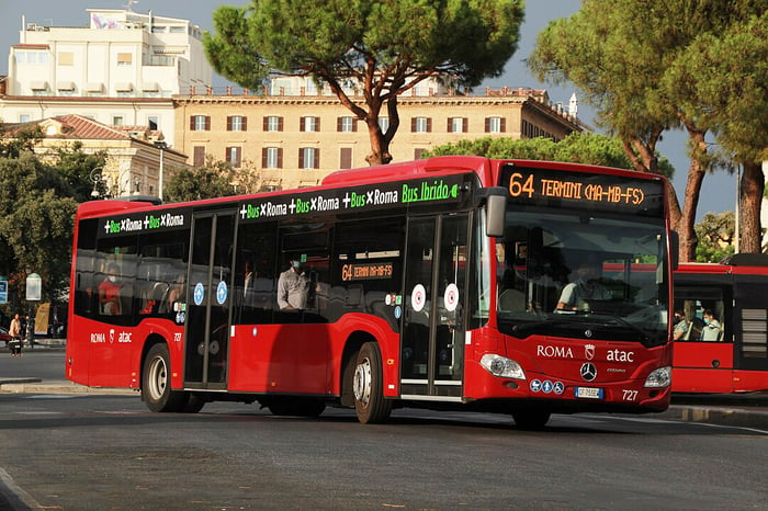 Smart sensor mounted on bus in Roma