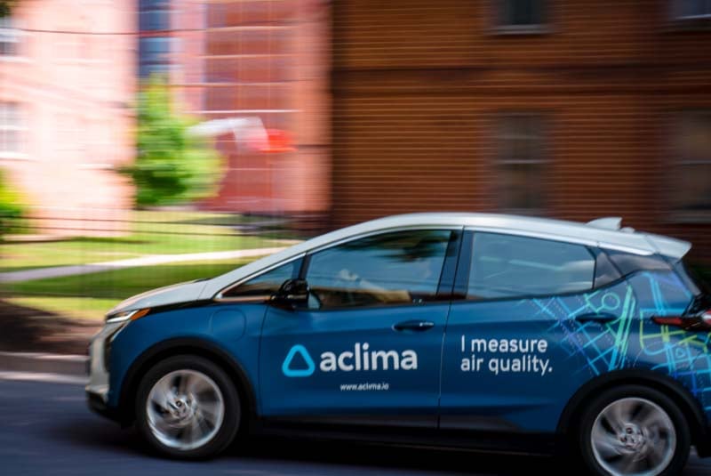 Aclima Car Measuring Air Quality