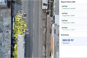 waste detection by drone