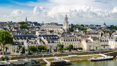 Areal view of the Angers smart city