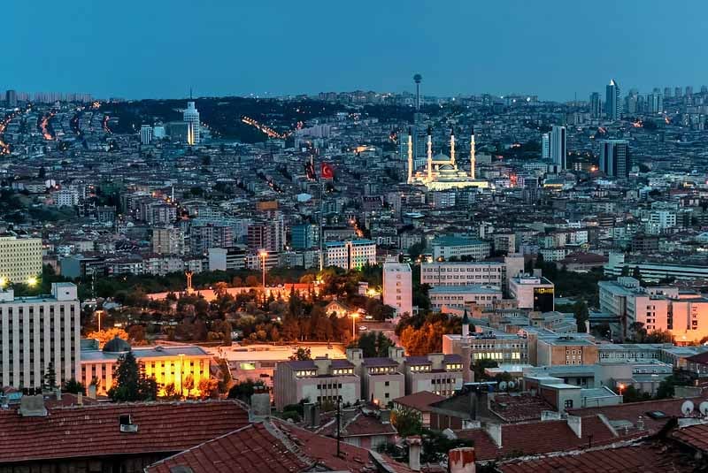 Ankara at night