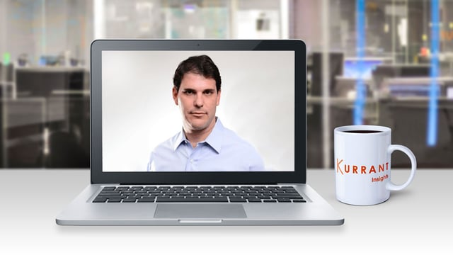 Photo of Ariel Stern CEO of Ayyeka Technologies on a laptop display.
