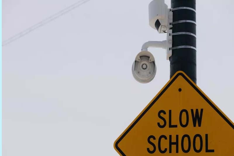 Axis Camera on a Pole