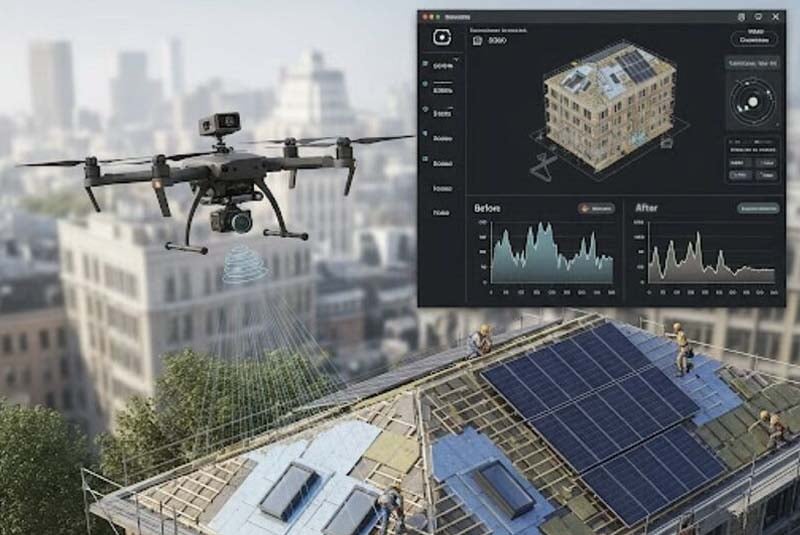 Building Energy Efficiency Inspection Drone