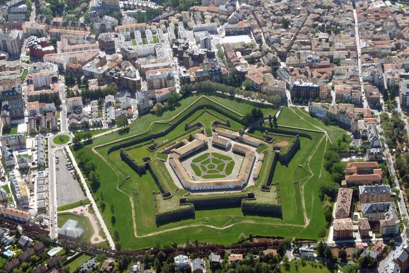 City of Jaca Spain Areal View