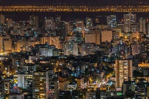 City of Porto Alegre at Night