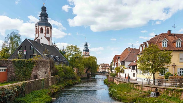 Old city of Ettlingen in Germany connected with an IoT LoRa Network