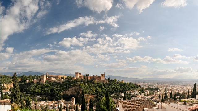 View of l'Alhambra in Granada