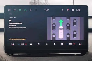 Haas Alert in car dashboard