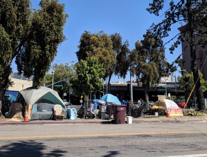 Homeless encampment