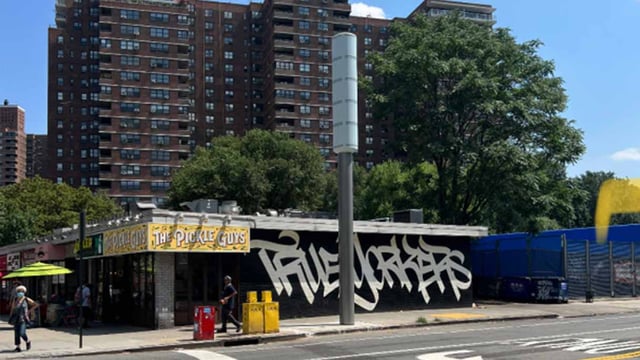 5G Smart Pole In New York City Street