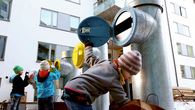 A smart city underground waste collection system in Stockholm