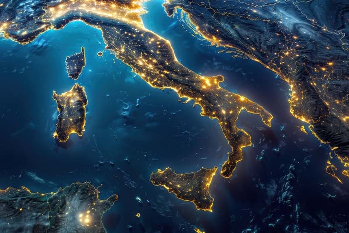 Italy from space