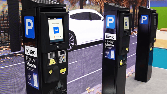 Smart parking in a a city