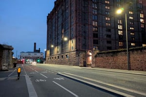 Liverpool Smart Street Lighting at night