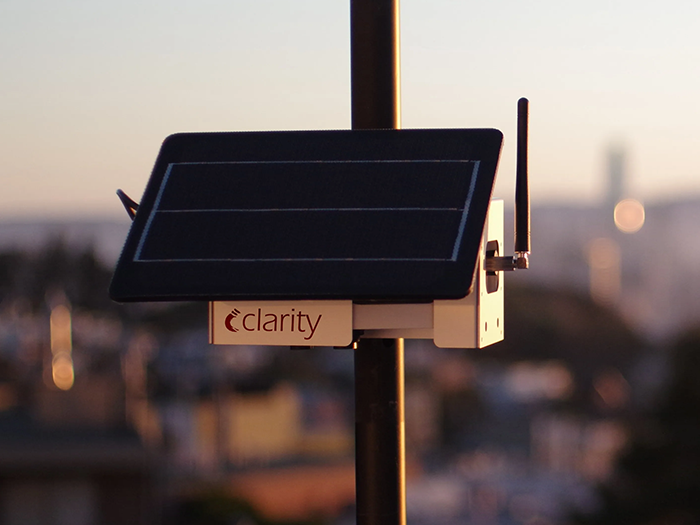 Clarity movement smart air quality monitor installed in jersey