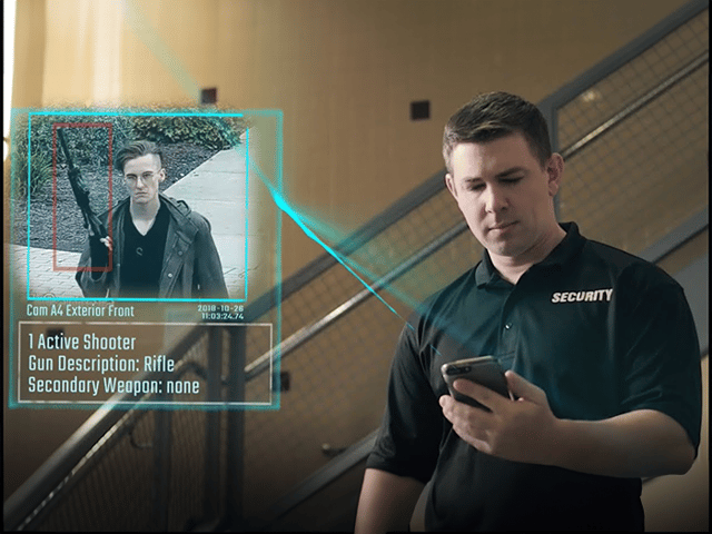 AI weapons detection software by Zero Eyes
