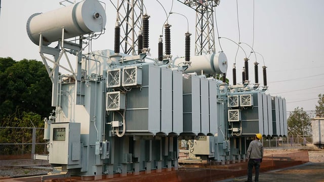 A NYPA electrical transformer in the city of New York equipped with the Iron Dome technology