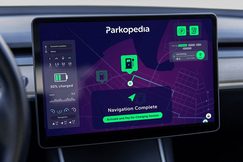 parkopedia dashboard device
