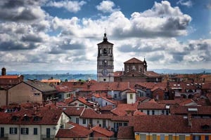View of Piedmont Region Italy