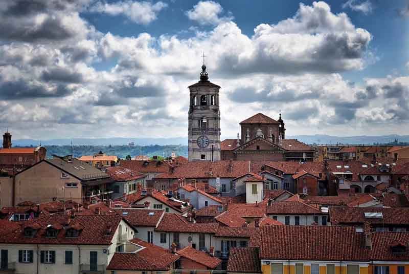 View of Piedmont Region Italy