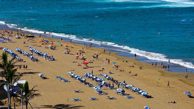 A beach in spain fitted with Smart City technology