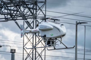 Drone electric grid inspection