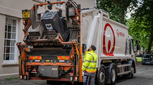 Veolia waste collection truck