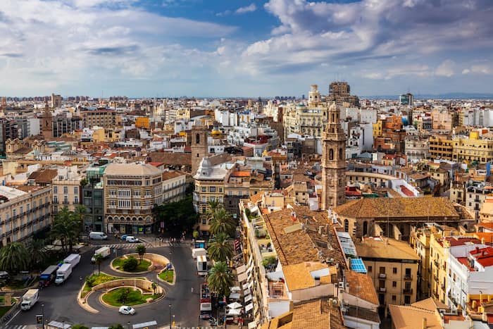 View of valencia smart city