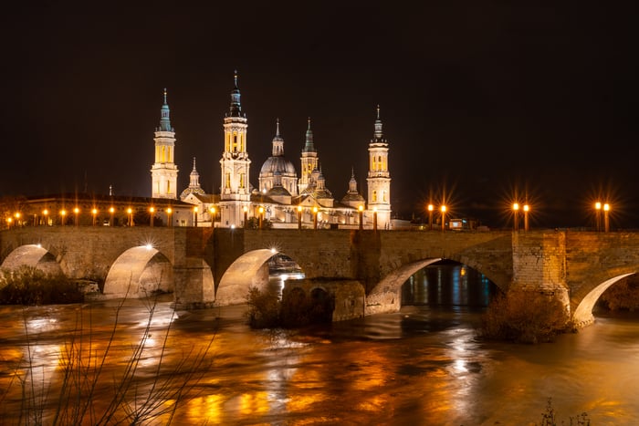 Smart Streelighting project in the city of Zaragoza, Aragon. Spain