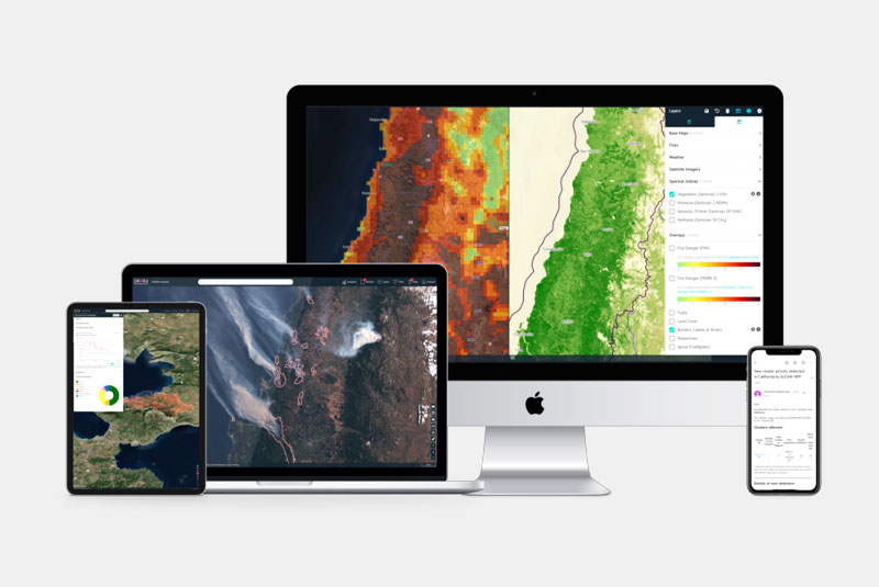 Ororatech Wildfire monitoring platform